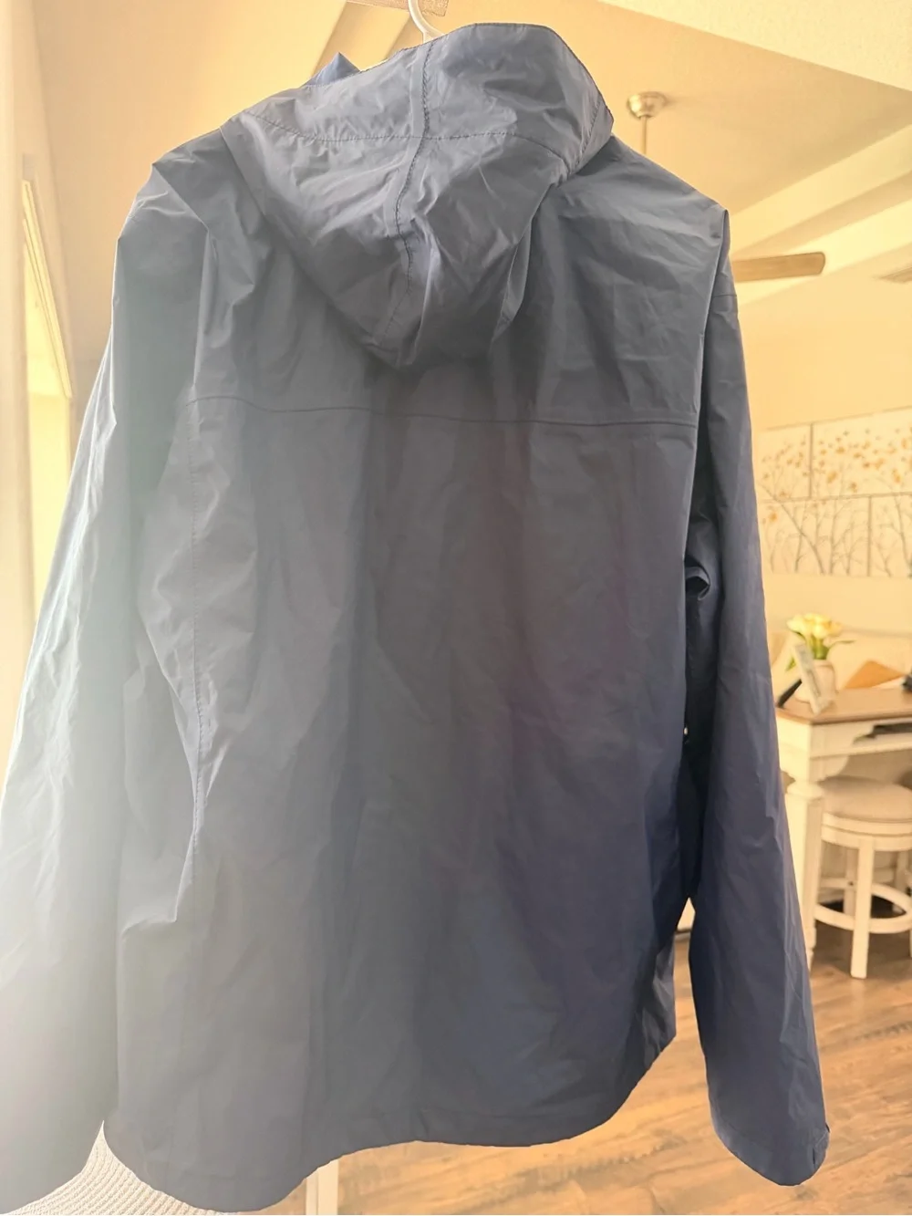 Columbia Men's Slate Blue Hooded Rain Jacket